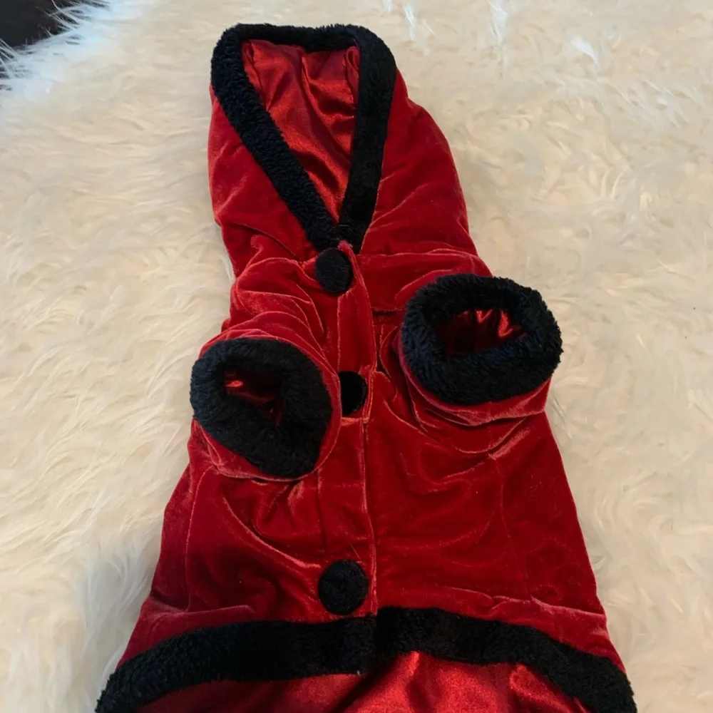 Gorgeous, Royal Red embellished pet sweater!